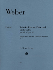 三重奏曲・ト短調・Op.63（カール・マリア・フォン・ウェーバー）（フルート+チェロ+ピアノ）【Trio In G Minor Op.63】