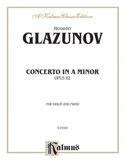 協奏曲・イ短調・Op.82（アレクサンドル・グラズノフ）(ヴァイオリン+ピアノ）【Concerto in A Minor, Opus 82】