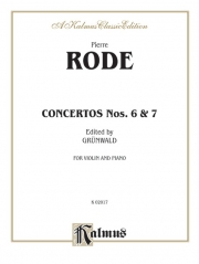 協奏曲・No.6＆7（ピエール・ローデ）(ヴァイオリン+ピアノ）【Concertos Nos. 6 and 7】