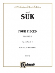 4つの小品・Vol.2・Op.17（ヨセフ・スク）(ヴァイオリン+ピアノ）【Four Pieces, Opus 17, Volume II】