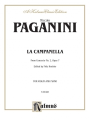 ラ・カンパネラ・Op.7（ニコロ・パガニーニ）(ヴァイオリン+ピアノ）【La Campanella, Opus 7】