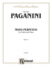 常動曲・Op.11（ニコロ・パガニーニ）(ヴァイオリン+ピアノ）【Moto Perpetuo, Opus 11】