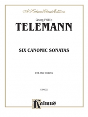 6つのカノン風ソナタ （テレマン）(ヴァイオリン二重奏）【Six Canonic Sonatas】