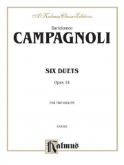 6つのデュエット・Op.14 （バトロメオ・カンパニョーリ）(ヴァイオリン二重奏）【Six Duets, Opus 14】