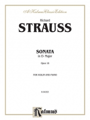 ソナタ・変ホ長調・Op.18 (リヒャルト・シュトラウス)  (ヴァイオリン+ピアノ）【Sonata in E-flat Major, Opus 18】