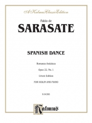 「スペイン舞曲集」より アンダルシアのロマンス・Op.22・No.1（パブロ・デ・サラサーテ）（ヴァイオリン+ピアノ）【Spanish Dance, Opus 22, No. 1 (Romanza Andaluza)】