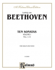10のヴァイオリン・ソナタ・Vol.1（ベートーヴェン）（ヴァイオリン+ピアノ）【Ten Violin Sonatas, Volume I (Nos. 1-5)】