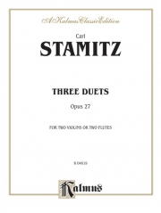 3つのデュエット・Op.27 （ヨハン・シュターミッツ）(ヴァイオリン二重奏）【Three Duets, Opus 27】