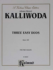 3つのやさしいデュエット・Op.180 （ヨハン・ヴェンツェル・カリヴォダ）(ヴァイオリン二重奏）【Three Easy Duos, Opus 180】