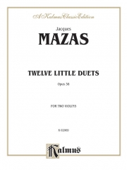 12のデュエット小品・Op.38 （ジャック・マザス）(ヴァイオリン二重奏）【Twelve Little Duets, Opus 38】