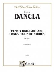 20の性格的で輝ける練習曲・Op.73（シャルル・ダンクラ）（ヴァイオリン）【Twenty Brilliant and Characteristic Etudes, Opus 73】