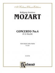 ヴァイオリン協奏曲・No.4・K.218（モーツァルト） (ヴァイオリン+ピアノ）【Violin Concerto No. 4, K. 218】