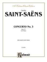ヴァイオリン協奏曲・No.3（カミーユ・サン＝サーンス） (ヴァイオリン+ピアノ）【Violin Concerto, No. 3】