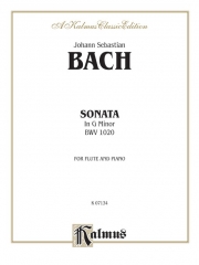 ソナタ・ト短調・BWV 1020（バッハ） (フルート+ピアノ）【Sonata in G Minor, BWV 1020】