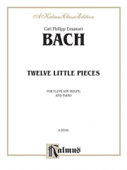 12の小品（カール・フィリップ・エマヌエル・バッハ）(フルート+ピアノ）【Twelve Little Pieces】