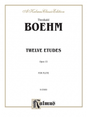 12の練習曲・Op.15（テオバルト・ベーム）(フルート）【Twelve Studies, Opus 15 for Flute Solo】