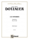 113の練習曲・Vol.2 (Nos. 35--62)（J. J. F. ドッツァウアー） (チェロ）【113 Studies, Volume II (Nos. 35--62)】