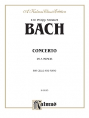 チェロ協奏曲・イ短調（カール・フィリップ・エマヌエル・バッハ）（チェロ+ピアノ）【Cello Concerto in A Minor】