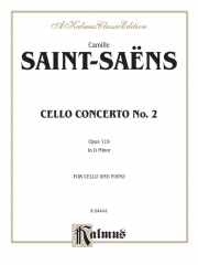 チェロ協奏曲・No.2・Op.119（カミーユ・サン＝サーンス）（チェロ+ピアノ）【Cello Concerto No. 2, Opus 119】