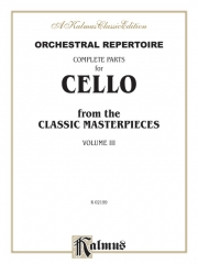 オーケストラル・レパートリー・Vol.3（チェロ）【Orchestral Repertoire・Vol.3】