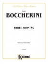 3つのソナタ（ルイジ・ボッケリーニ）（チェロ+ピアノ）【Three Sonatas for Cello and Piano】