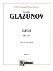 ヴィオラのための哀歌・Op.44（アレクサンドル・グラズノフ）（ヴィオラ+ピアノ）【Elegie for Viola, Opus 44】