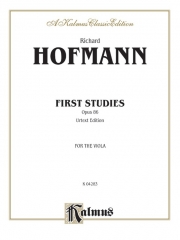 最初の練習曲・Op.86（リヒャルト・ホフマン）（ヴィオラ）【First Studies, Opus 86】