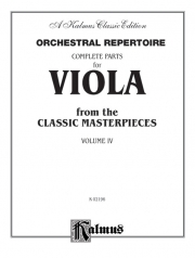 オーケストラル・レパートリー・Vol.4（ヴィオラ）【Orchestral Repertoire Volume IV】