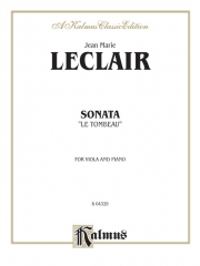 ソナタ ”墓にて”（ジャン＝マリー・ルクレール）（ヴィオラ+ピアノ）【Sonata Le Tombeau】