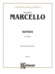 ソナタ・ホ短調（ベネデット・マルチェッロ）（ヴィオラ+ピアノ）【Sonata in E Minor】