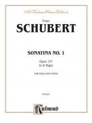 ソナタ・No.1・ニ長調・Op.137（フランツ・シューベルト）（ヴィオラ+ピアノ）【Sonatina No. 1 in D Major, Opus 137】