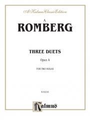 3つのデュエット・Op.4（アンドレアス・ヤコプ・ロンベルク） (ヴィオラ二重奏)【Three Duets, Opus 4】