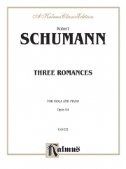 3つのロマンス・Op.94（ロベルト・シューマン）（ヴィオラ+ピアノ）【Three Romances, Opus 94】