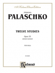 12の練習曲・Op.55（ヨハネス・パラシュコ）（ヴィオラ）【Twelve Studies, Opus 55】