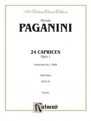 24のカプリス・Op.1（ニコロ・パガニーニ）（ヴィオラ）【24 Caprices, Opus 1】