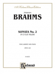 ソナタ・No.2・変イ長調・Op.120（ヨハネス・ブラームス） (クラリネット+ピアノ）【Sonata No. 2 in A-flat Major, Opus 120】