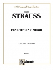 ホルン協奏曲・Op.8（フランツ・ヨーゼフ・シュトラウス） (ホルン+ピアノ）【Horn Concerto, Opus 8】