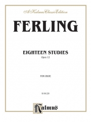 18の練習曲・Op.12（フランツ・ヴィルヘルム・フェルリンク） (オーボエ）【Eighteen Studies, Opus 12】