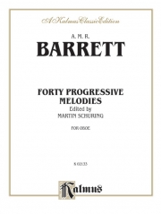 40の発展的な練習曲（A. M. R.バレット） (オーボエ）【Forty Progressive Studies】