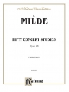 50の演奏会用練習曲・Op.26（ルートヴィヒ・ミルデ） (バスーン）【Fifty Concert Studies, Opus 26】