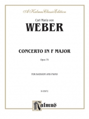 協奏曲・ヘ長調・Op.75（カール・マリア・フォン・ウェーバー） (バスーン+ピアノ）【Concerto, Opus 75 in F Major】