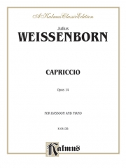 カプリチオ・Op.14（ユリウス・ヴァイセンボーン） (バスーン+ピアノ）【Capriccio, Opus 14】