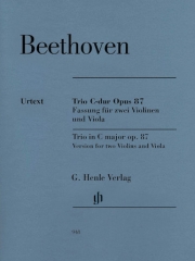トリオ・ハ長調・Op.87 （ベートーヴェン）（弦楽三重奏）【Trio In C Major, Op. 87】