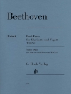 クラリネットとバスーンのための3つのデュエット・Woo 27（ベートーヴェン） (木管二重奏）【3 Duos For Clarinet And Bassoon Woo 27】