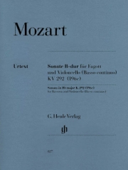 ソナタ・変ロ長調・KV.292（モーツァルト）（バスーン+チェロ）【Sonata in B flat Major KV 292】