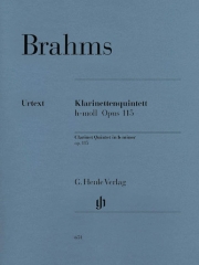 クラリネット五重奏曲・ロ短調・Op.115（ヨハネス・ブラームス）（クラリネット+弦楽四重奏）【Clarinet Quintet B Minor Op. 115】