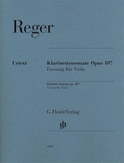 クラリネット・ソナタ・Op.107（マックス・レーガー）（ヴィオラ+ピアノ）【Clarinet Sonata, Op. 107】