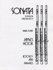 ソナタ・ト長調・Op.83・No.4（ジェームス・フック）(フルート三重奏）【Sonata in G Major Op. 83.No.4】