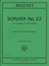 ソナタ・No.22・イ長調・K. 305/293d（モーツァルト）(フルート+ピアノ）【Sonata No. 22 in A major, K. 305/293d】