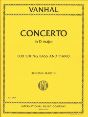 協奏曲・ニ長調（ヨハン・バプティスト・ヴァンハル） (ストリングベース+ピアノ）【Concerto in D major】
